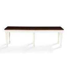 Load image into Gallery viewer, Shelby Dining Bench Distressed White