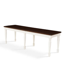 Load image into Gallery viewer, Shelby Dining Bench Distressed White
