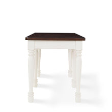 Load image into Gallery viewer, Shelby Dining Bench Distressed White