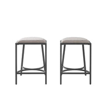Load image into Gallery viewer, Ellery 2Pc Counter Stool Set Gray/Matte Black - 2 Stools