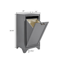 Load image into Gallery viewer, Tara Linen Hamper Gray