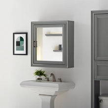 Load image into Gallery viewer, Tara Mirrored Wall Cabinet Gray