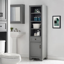 Load image into Gallery viewer, Tara Linen Cabinet Gray