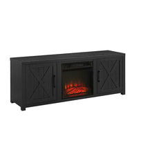 Load image into Gallery viewer, Gordon 58" Low Profile Tv Stand W/Fireplace Black