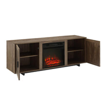 Load image into Gallery viewer, Silas 58" Low Profile Tv Stand W/Fireplace Walnut