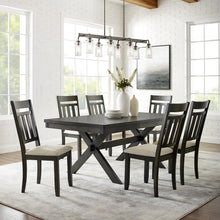Load image into Gallery viewer, Hayden 7Pc Dining Set Slate - Table & 6 Slat Back Chairs