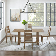Load image into Gallery viewer, Joanna 5Pc Dining Set Rustic Brown - Table & 4 Ladder Back Chairs