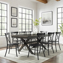 Load image into Gallery viewer, Hayden 9Pc Dining Set W/Camille Chairs Matte Black/ Slate - Table & 8 Chairs
