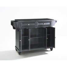 Load image into Gallery viewer, Cambridge Granite Top Full Size Kitchen Island/Cart Black/Black