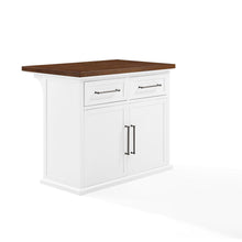 Load image into Gallery viewer, Bartlett Wood Top Kitchen Island
