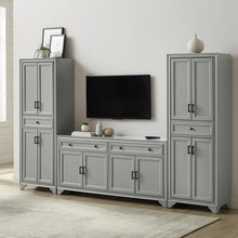 Load image into Gallery viewer, Tara 3Pc Entertainment Set Distressed Gray - Sideboard & 2 Pantries