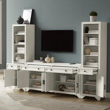 Load image into Gallery viewer, Tara 3Pc Entertainment Set Distressed White - Sideboard & 2 Bookcases