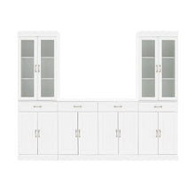 Load image into Gallery viewer, Stanton 3Pc Sideboard And Glass Door Pantry Set White - Sideboard & 2 Pantries