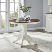 Load image into Gallery viewer, Shelby Round Dining Table Distressed White