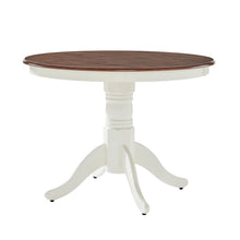 Load image into Gallery viewer, Shelby Round Dining Table Distressed White