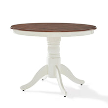 Load image into Gallery viewer, Shelby Round Dining Table Distressed White