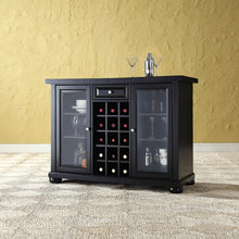 Load image into Gallery viewer, Alexandria Sliding Top Bar Cabinet Black