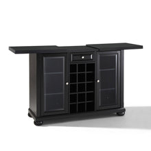 Load image into Gallery viewer, Alexandria Sliding Top Bar Cabinet Black