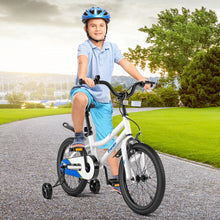 Load image into Gallery viewer, 18 Feet Kid's Bike with Removable Training Wheels-White