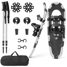 Load image into Gallery viewer, 21/25/30 Inch 4-in-1 Lightweight Terrain Snowshoes with Flexible Pivot System-25 inches