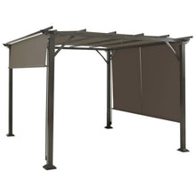 Load image into Gallery viewer, 16' x 8' 2Pcs Universal Replacement Canopy for Pergola Structure Sun Awning-Brown
