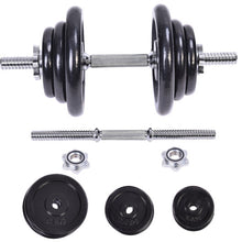 Load image into Gallery viewer, 44 lbs Adjustable Cap Gym Weight Dumbbell Set