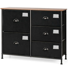Load image into Gallery viewer, 5-Drawer Storage Dresser for Bedroom Closet Entryway-Black