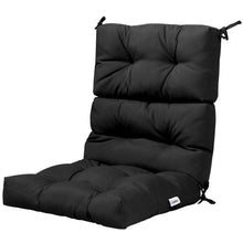 Load image into Gallery viewer, 22 x 44 Inch Tufted Outdoor Patio Chair Seating Pad-Black