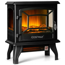 Load image into Gallery viewer, Freestanding Fireplace Heater with Realistic Dancing Flame Effect-Black