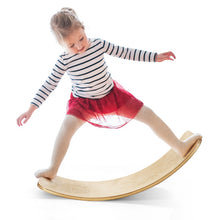 Load image into Gallery viewer, 15.5 Inch Wooden Wobble Toy Balance Board-Natural