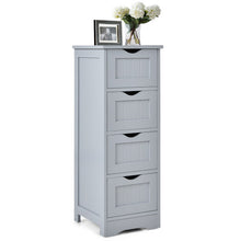 Load image into Gallery viewer, Floor Wooden Free Standing Storage Side Organizer for Bathroom-Gray