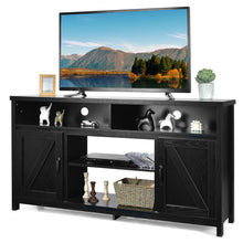 Load image into Gallery viewer, 59 Inch TV Stand Media Center Console Cabinet with Barn Door for TV's 65 Inch-Black