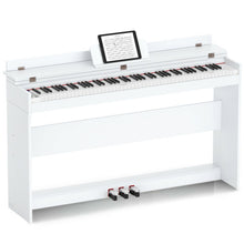 Load image into Gallery viewer, 88 Key Full Size Electric Piano Keyboard with Stand 3 Pedals MIDI Function-White