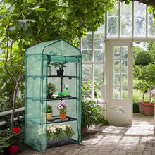 Load image into Gallery viewer, Mini Greenhouse with PE Cover 4-Tier Portable Warm House