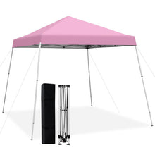 Load image into Gallery viewer, 10 x 10 Feet Outdoor Instant Pop-up Canopy with Carrying Bag-Pink