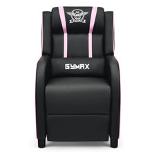 Load image into Gallery viewer, Massage Racing Gaming Single Recliner Chair-Pink