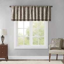 Load image into Gallery viewer, Madison Park Aubrey Jacquard Window Valance -50X18" MP41-1456 By Olliix