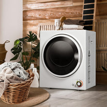 Load image into Gallery viewer, 1.5 Cu .ft Clothes Dryer with with Stainless Steel Wall Mount-White