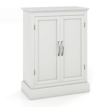 Load image into Gallery viewer, 2-Door Freestanding Bathroom Cabinet with Adjustable Shelves-White