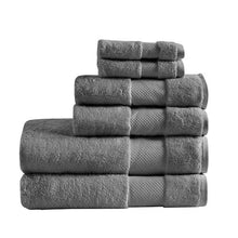 Load image into Gallery viewer, Madison Park Signature Turkish Cotton 6 Piece Bath Towel Set MPS73-454 By Olliix