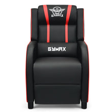 Load image into Gallery viewer, Massage Racing Gaming Single Recliner Chair-Red