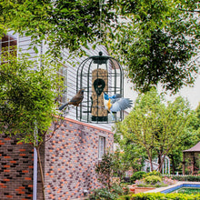 Load image into Gallery viewer, Squirrel-proof Caged Tube Wild Bird Feeder Outdoor Metal Seed Guard Deterrent