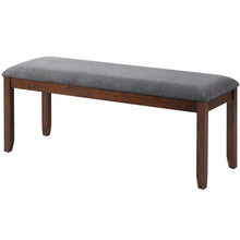 Load image into Gallery viewer, Upholstered Entryway Bench Footstool with Wood Legs