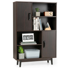 Load image into Gallery viewer, Sideboard Storage Cabinet with Door Shelf-Espresso
