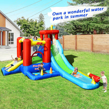 Load image into Gallery viewer, 9-in-1 Inflatable Kids Water Slide Bounce House without Blower