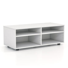 Load image into Gallery viewer, 4-Cube TV Stand for TV up to 45 Inch with 5 Positions Adjustable Shelves-White