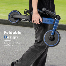 Load image into Gallery viewer, 4-in-1 Kids Tricycle with Adjustable Parent Push Handle and Detachable Pedals-Blue