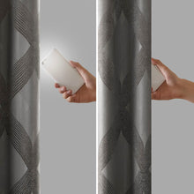 Load image into Gallery viewer, Bentley Ogee Knitted Jacquard Total Blackout Panel SS40-0063 By Olliix