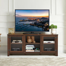 Load image into Gallery viewer, TV Stand Entertainment Center for TV's with Storage Cabinets-Walnut