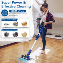 Load image into Gallery viewer, 3-in-1 Handheld Cordless Stick Vacuum Cleaner with 6-cell Lithium Battery-Blue